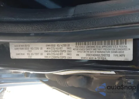 2014 Fiat 500L Trekking z USA, uszkodzony, nr VIN ZFBCFADH6EZ018719